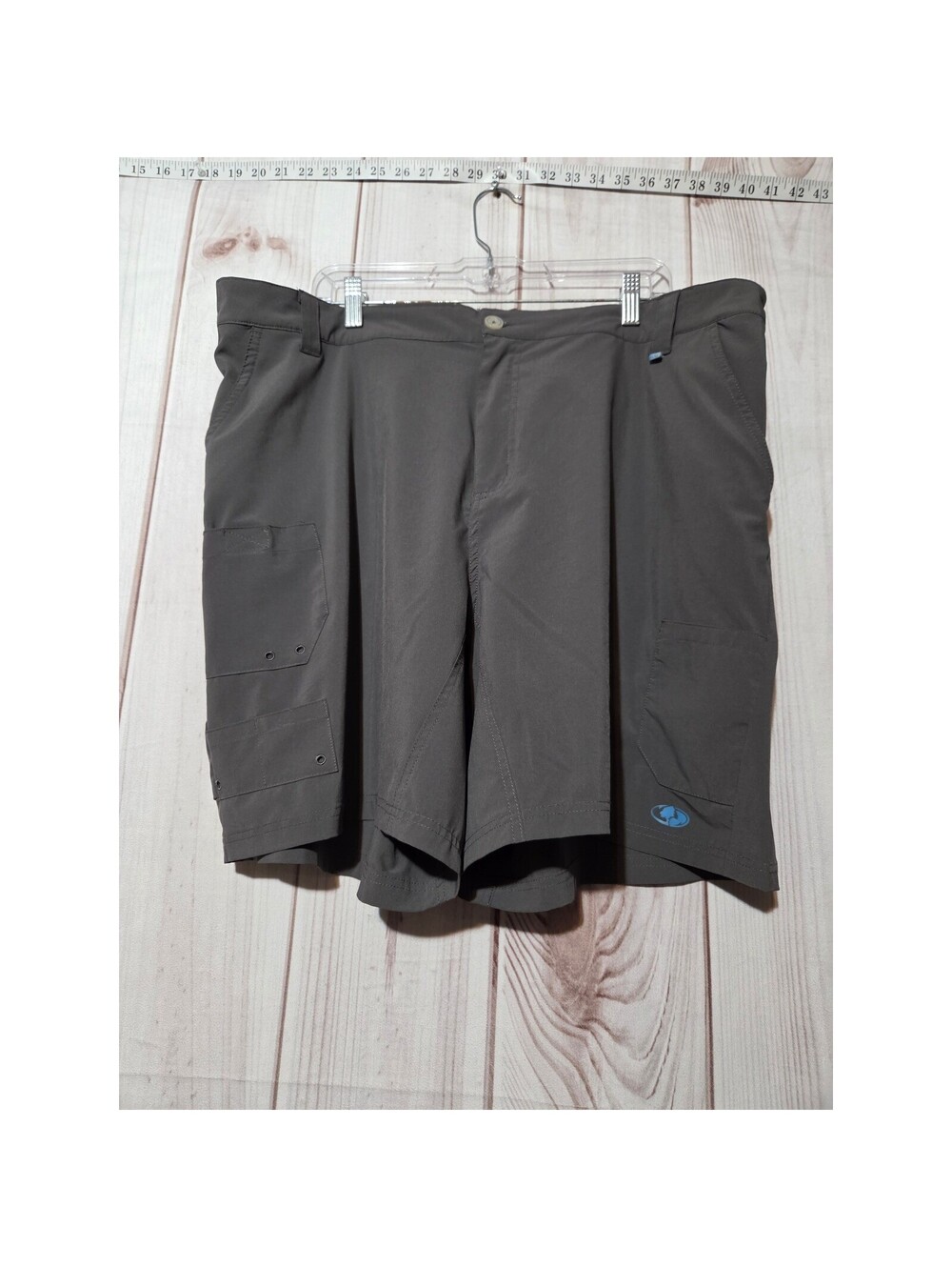 Mossy Oak Fishing Men's 3XL Gray Cargo Shorts Coolcore